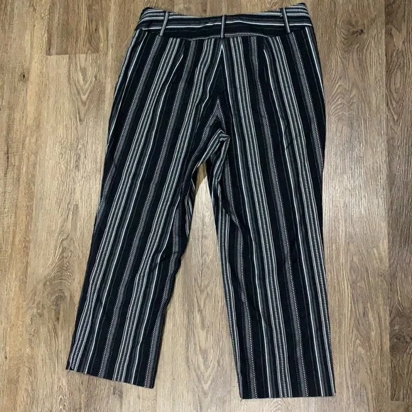 Talbots Petites Stretch Striped Capris - Picture 4 of 5